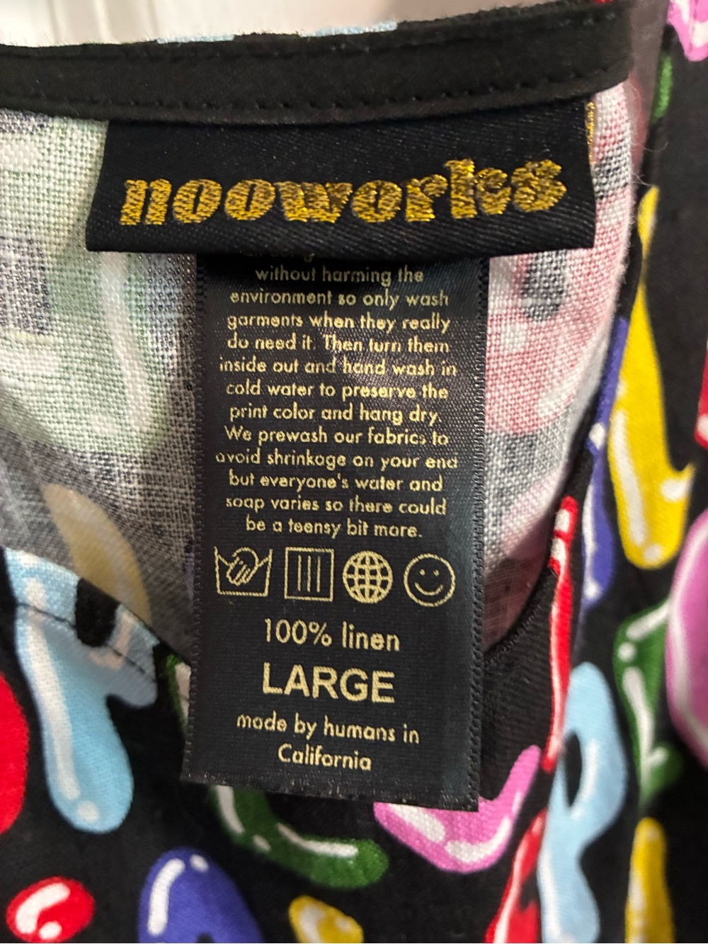 Nooworks Black Special Linen Maxi Dress - Picture 3 of 3